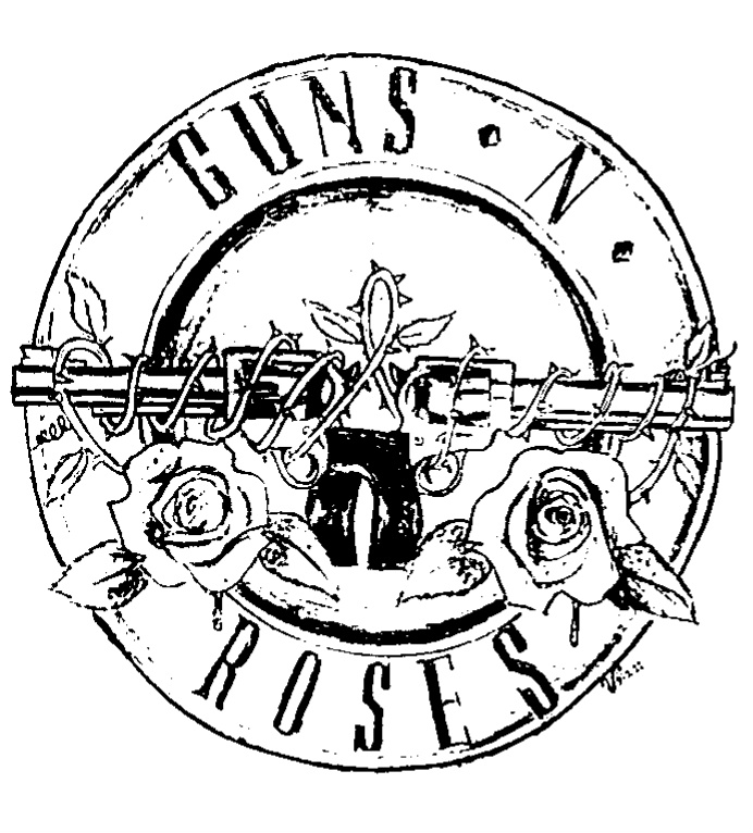692x766 Guns N' Roses Logo Inkstamp Edit By Vrocketqueen