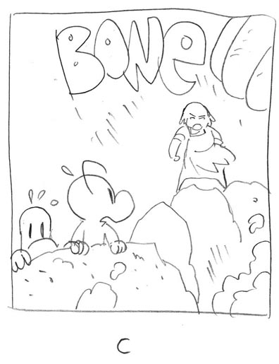 396x515 Drawing Board Bone 6 Old Man's Cave Cover Sketches Cartoon Books