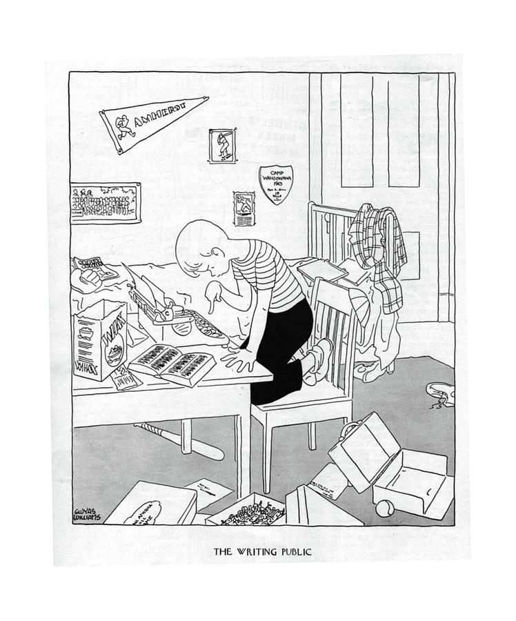 748x900 The Writing Public Contest Editor Drawing By Gluyas Williams