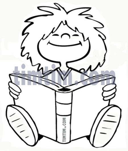 450x527 Free Drawing Of A Girl Reader Bw From The Category Books News