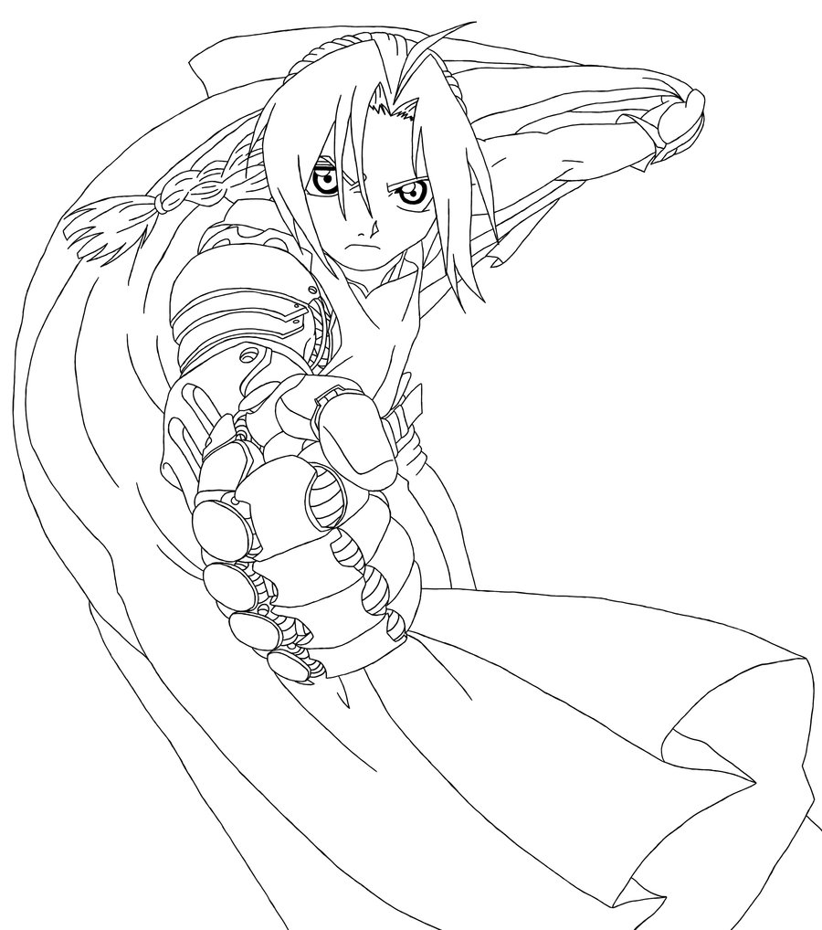 900x1018 Edward Elric Line Art By Tacdlunaria91 On Lineart