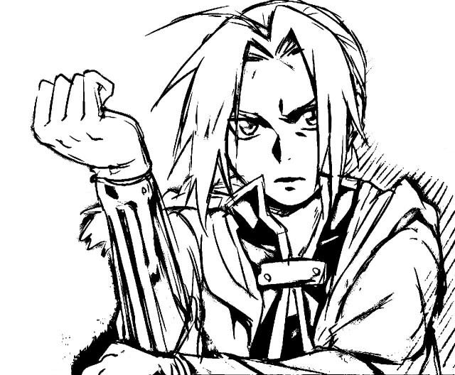 640x528 Edward Elric Manga Sketch By Emimizuki