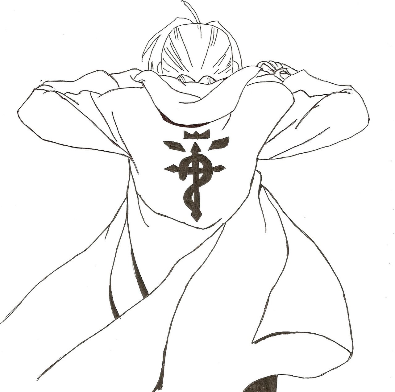 1280x1270 Edward Elric By Earthbendertoph396 On Lineart