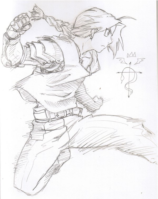 600x754 Edward Elric By Pen Scribble