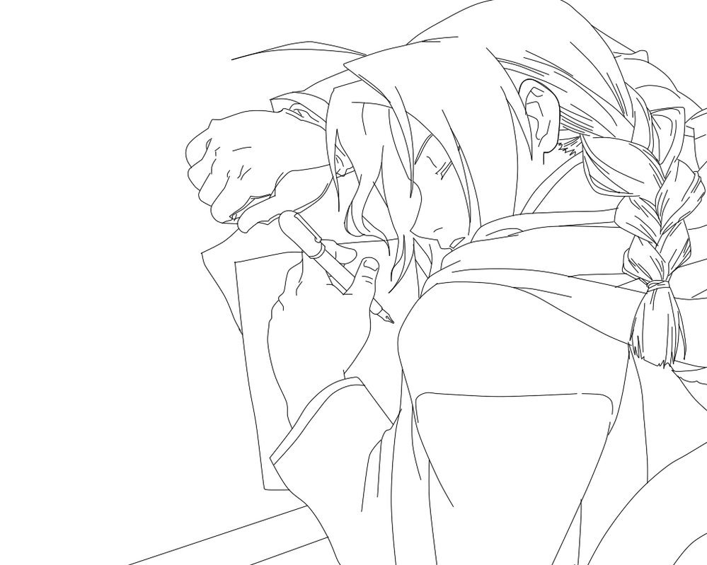 999x799 Fullmetal Alchemist] Edward Elric Lineart By Miyusakumakujo