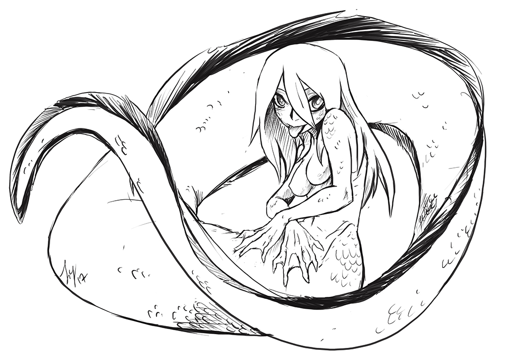 1000x710 Monster Girl Eel By Greyanimebeast