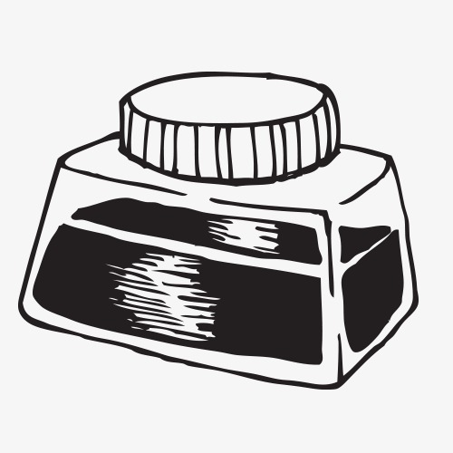 500x500 Learning Materials,desk,learn,textbook,school Bag,pen,line Drawing