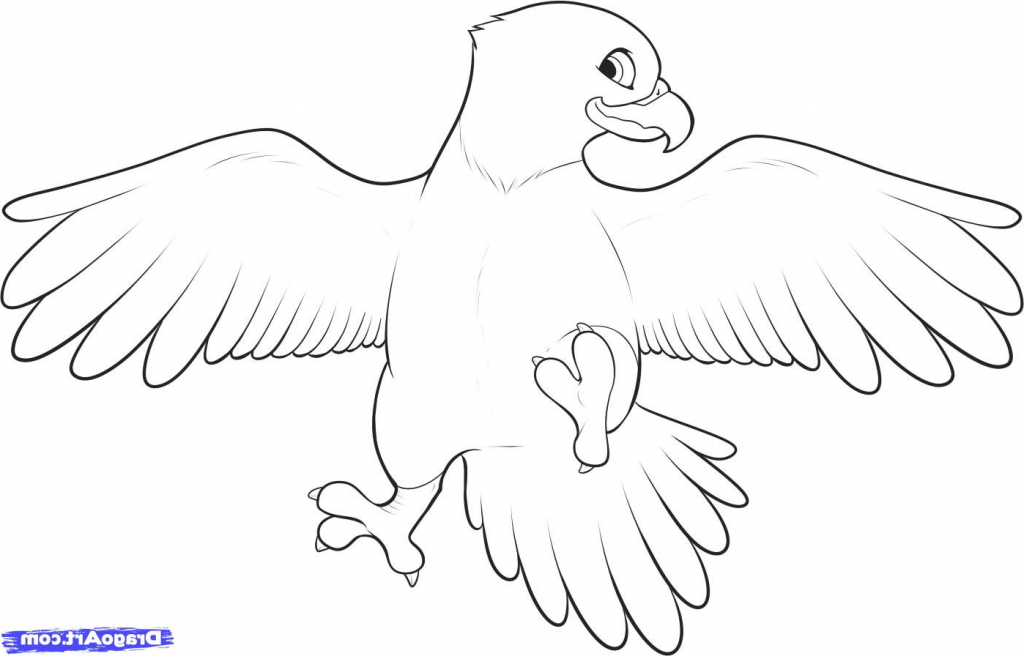 1024x656 Photos Simple Eagle Drawing,