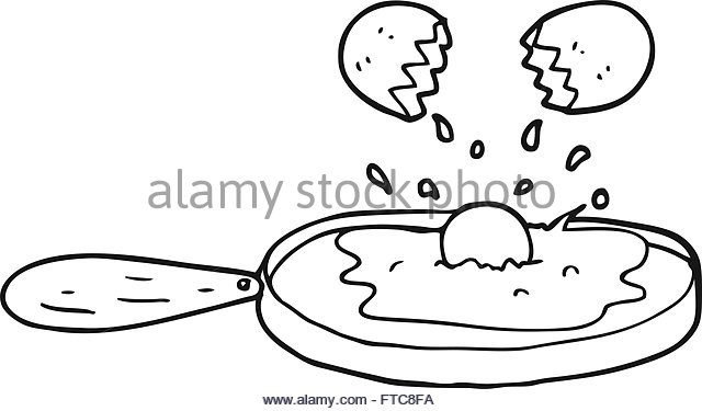 640x375 Drawn Egg Black And White