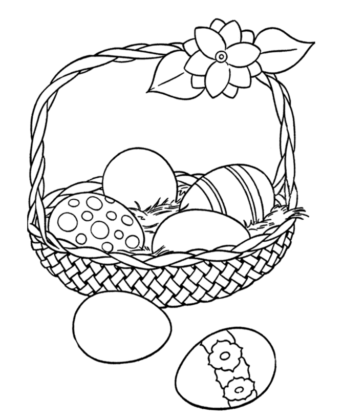 670x820 Strong Easter Drawing Ideas Egg Coloring Pages Big Basket