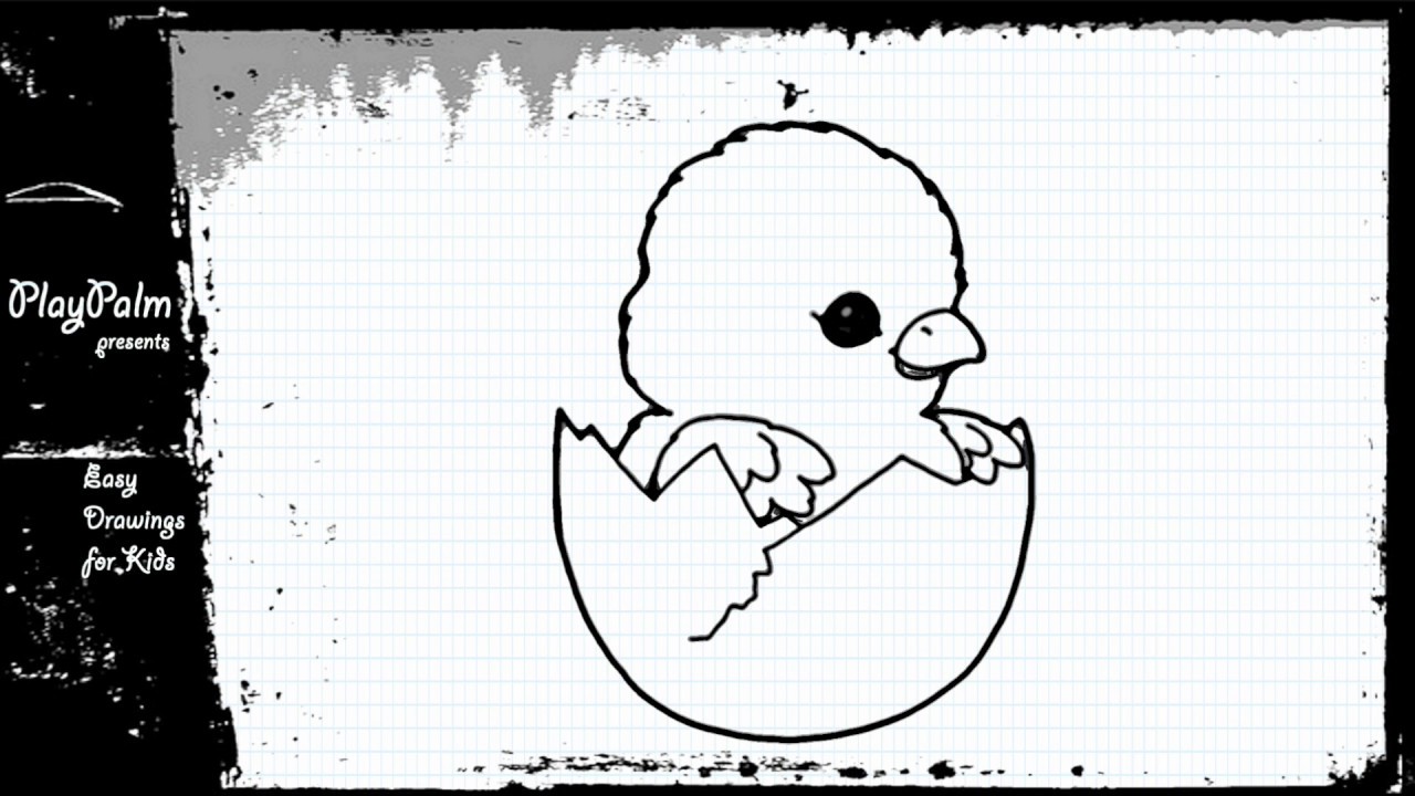 1280x720 How To Draw Chick Hatching From Egg