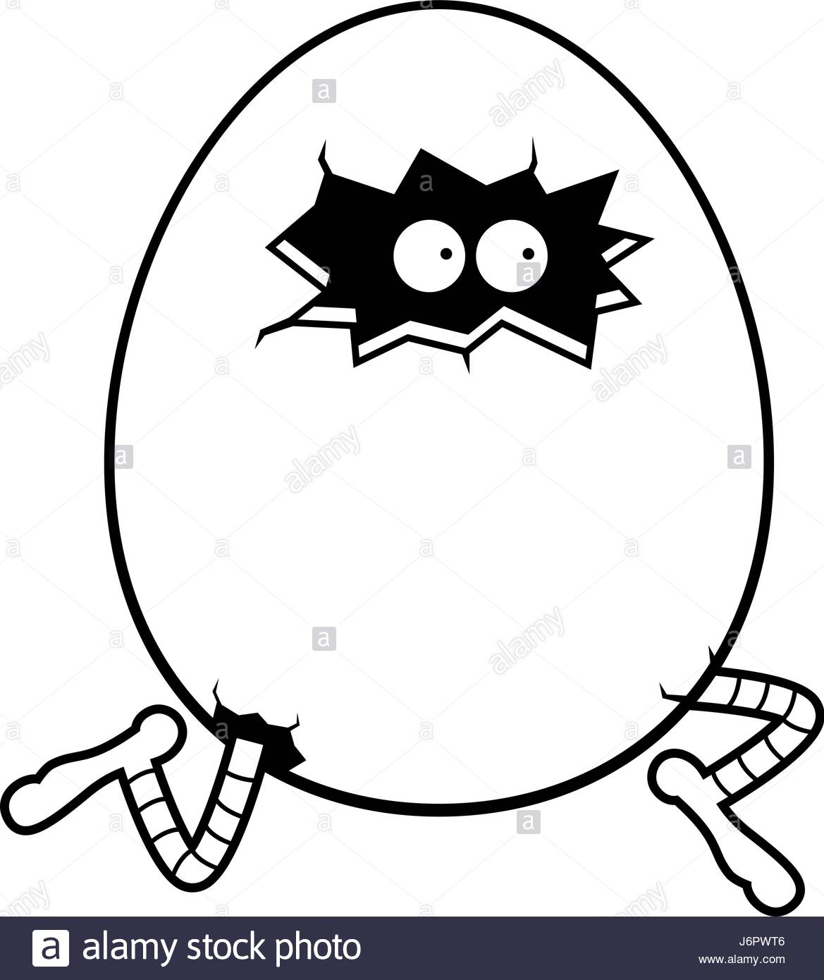 1169x1390 A Cartoon Bird Egg Hatching And Running Stock Vector Art