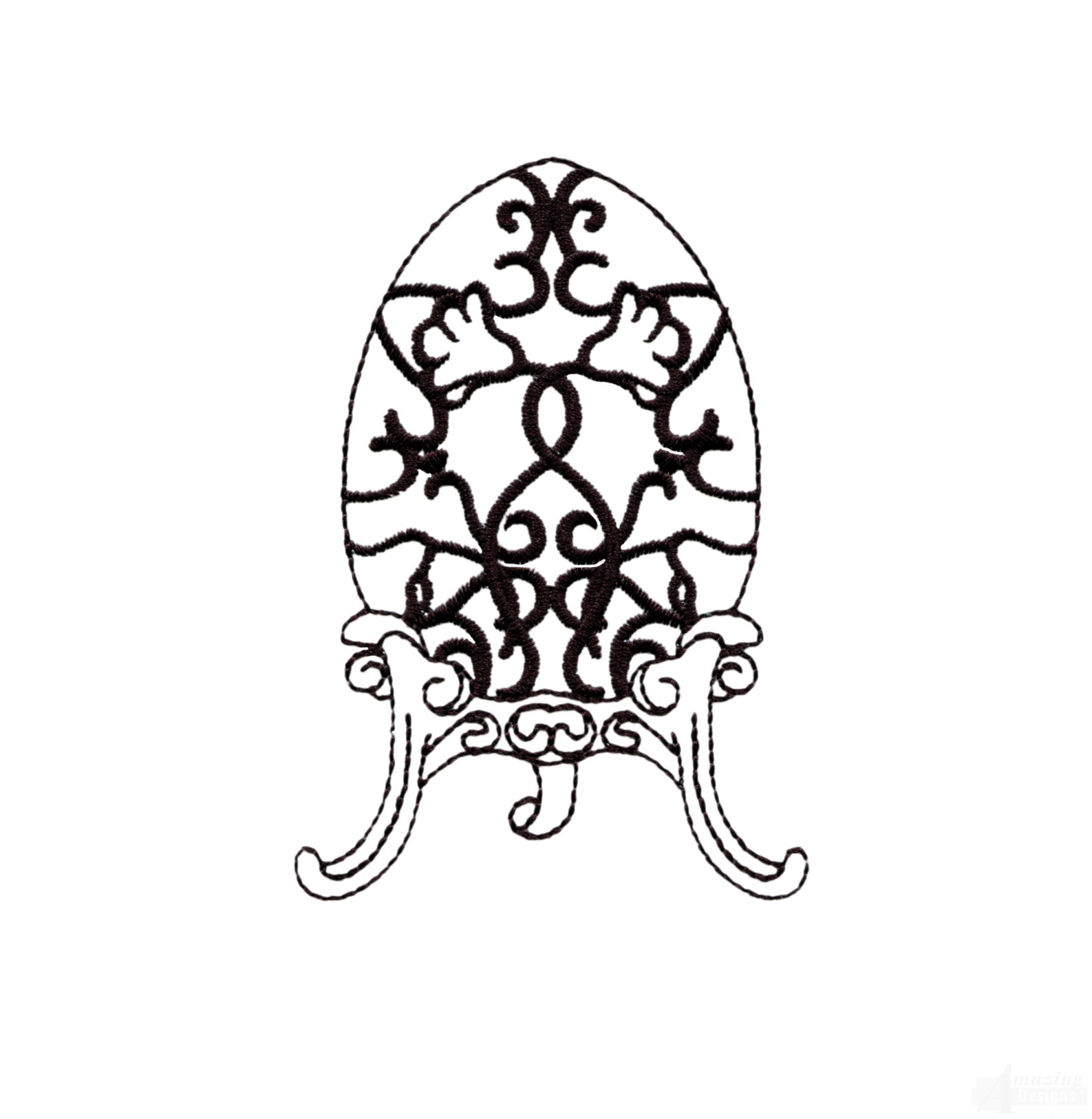 1587x1626 Easter Faberge Egg 1 Embroidery Design Line Drawings