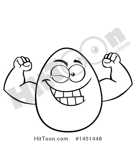 450x470 Egg Mascot Clipart