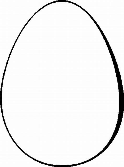 518x700 Egg Outline Clipart