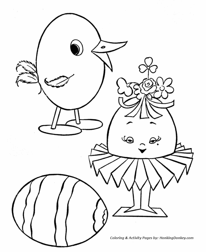 670x820 Easter Egg Coloring Pages