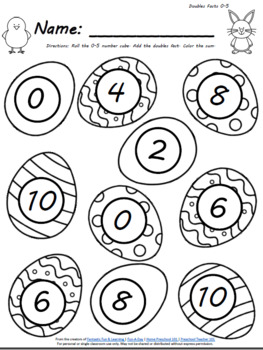 263x350 Easter Egg Roll And Color Math Activities By Eceducation101 Tpt