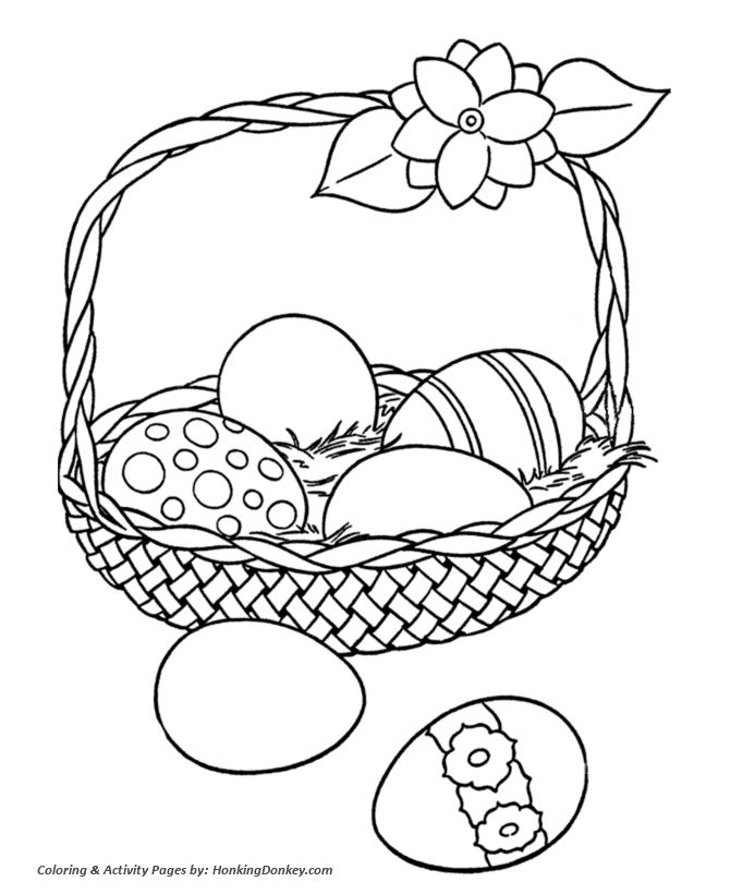 670x820 Easter Basket Coloring Pages