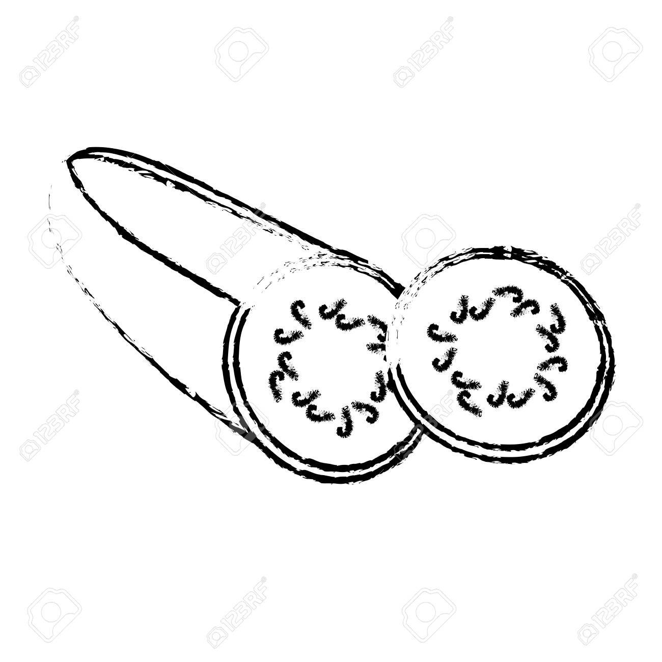 1300x1300 Eggplant Slice Food Diet Healthy Sketch Royalty Free Cliparts