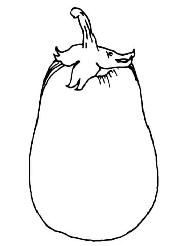 360x480 Eggplant Coloring Page Free Printable Coloring Pages