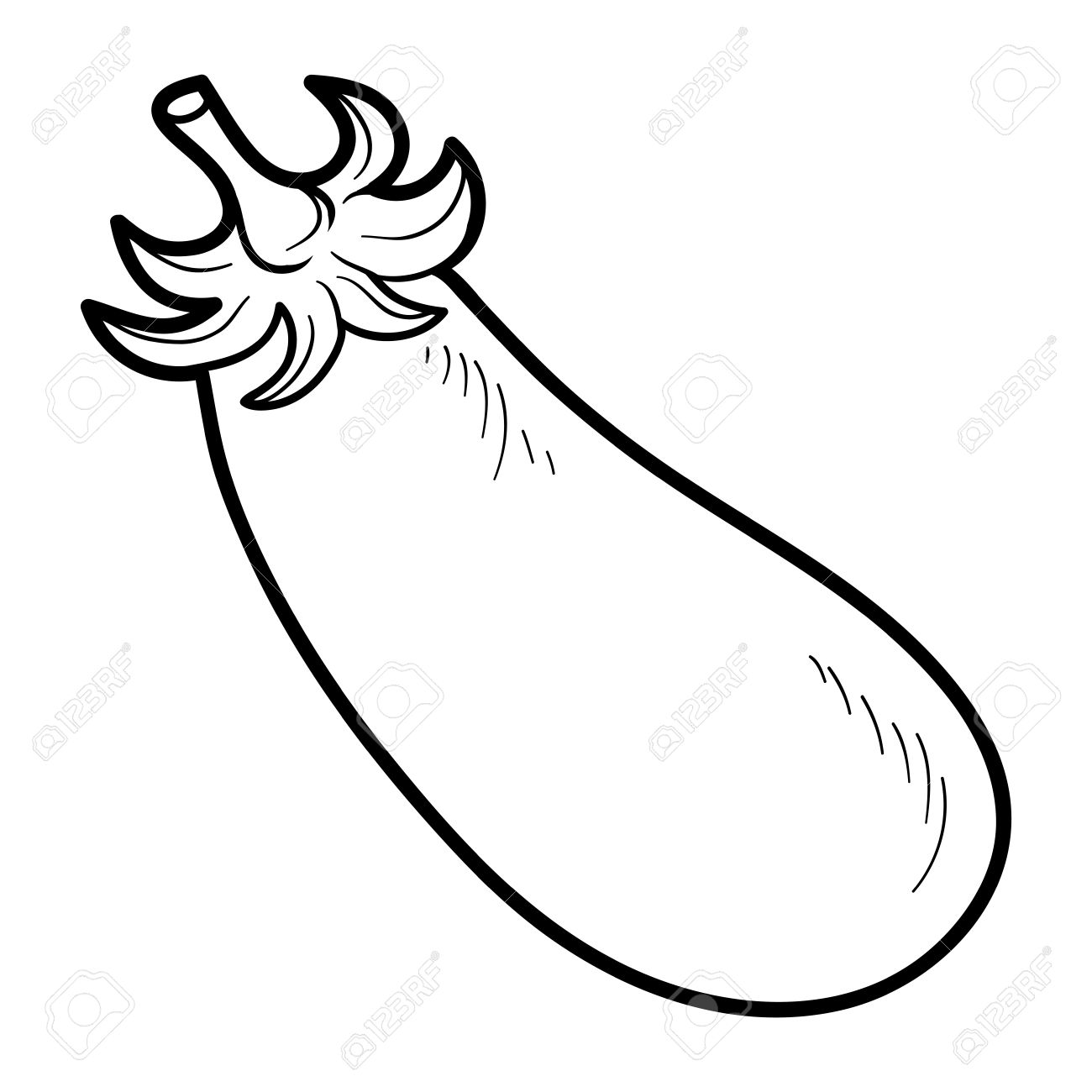 1300x1300 Coloring Picture Of An Eggplant Broccoli Coloring