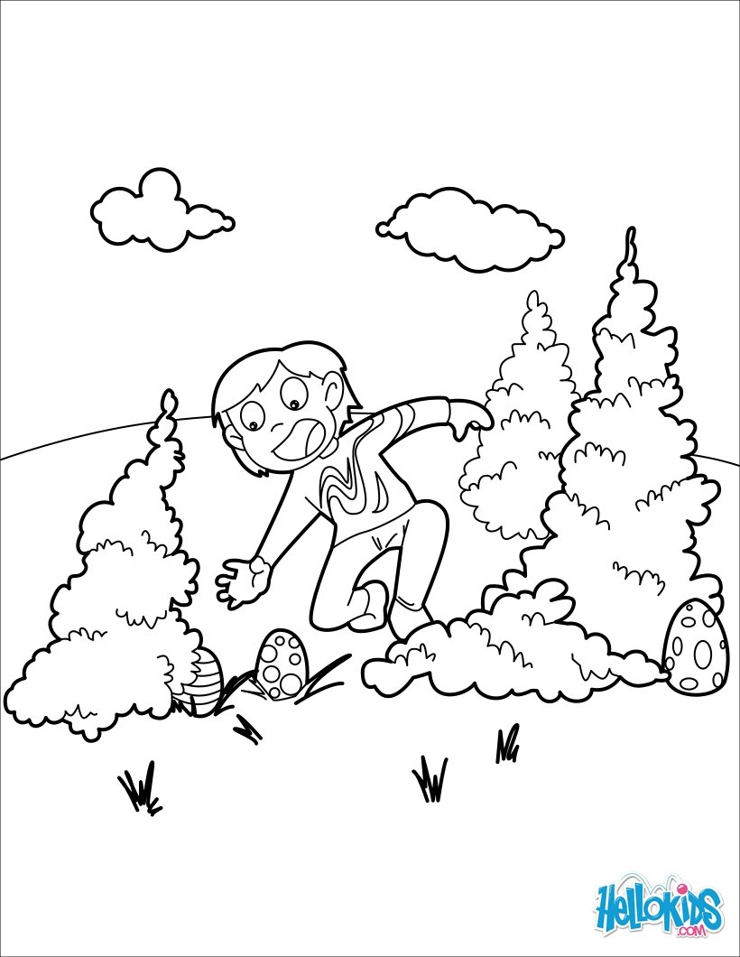 820x1060 Hidden Easter Eggs Coloring Pages
