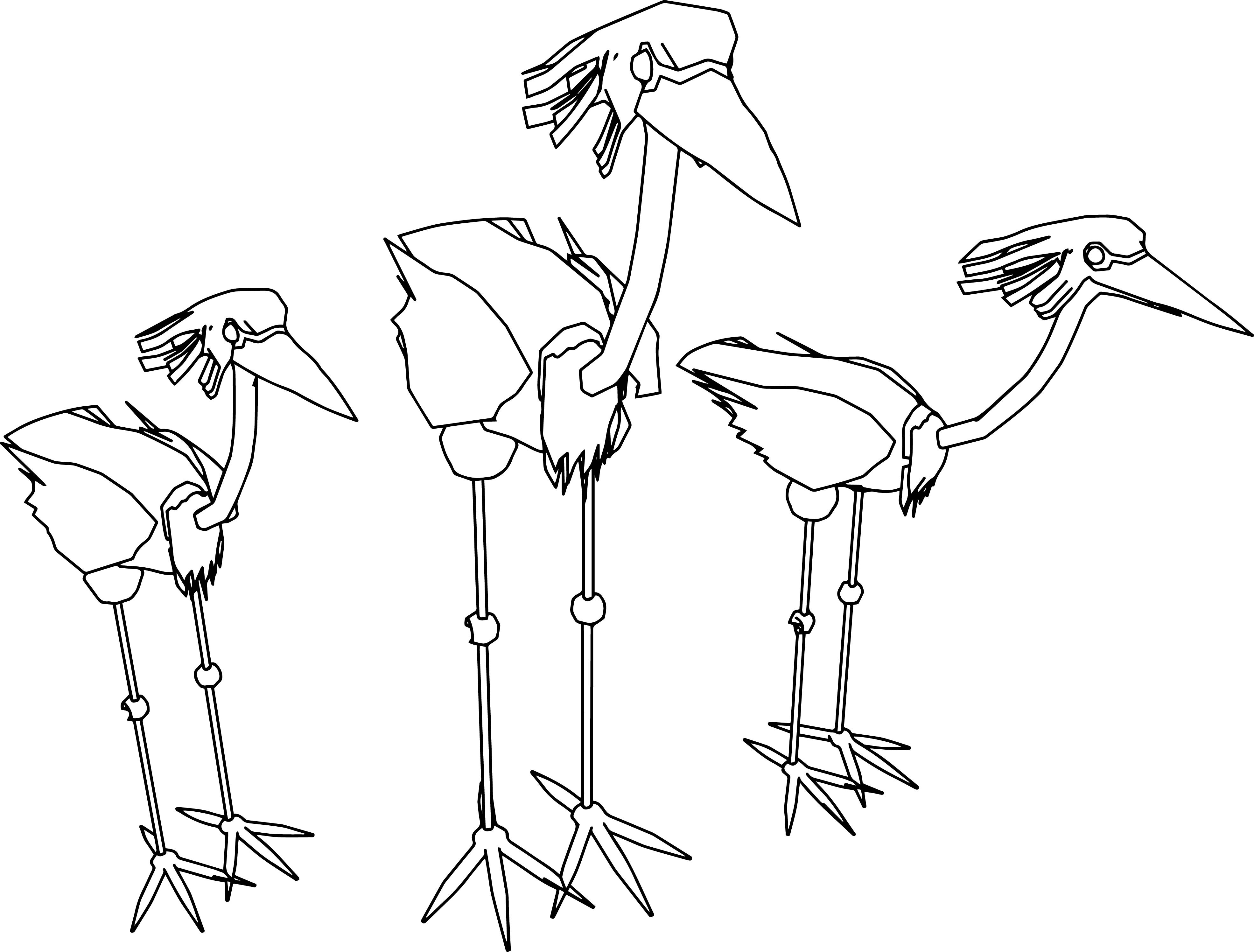 3941x2992 Crane Animal In Spanish Free Draw To Color