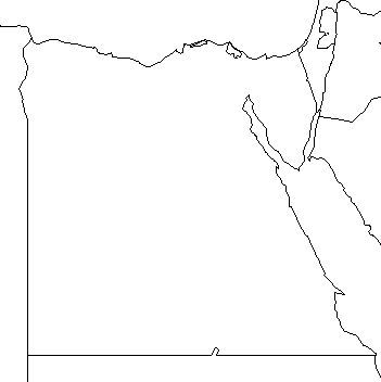 351x352 Blank Outline Map Of Egypt Schools