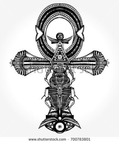 392x470 Ankh Tattoo And T Shirt Design, Ancient Egyptian Cross T Shirt