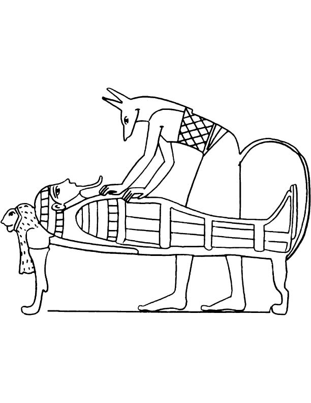 612x792 Egyptian Mummy Coloring Pages