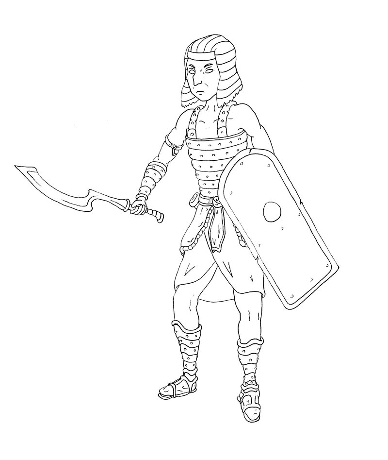 800x947 Egyptian Warrior By Lefurieuxroidesmers