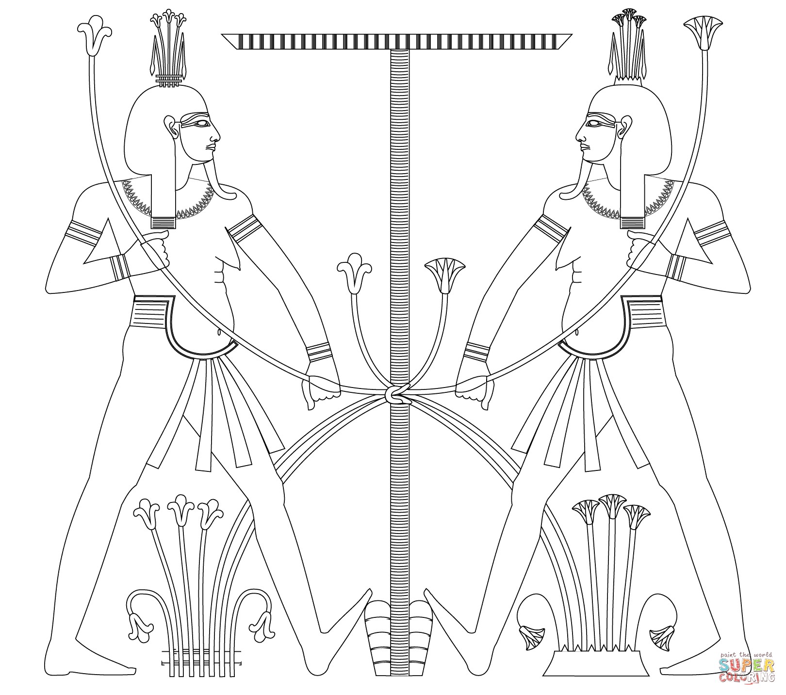 1620x1433 Ancient Egyptian Printable Coloring Pages Free Draw To Color