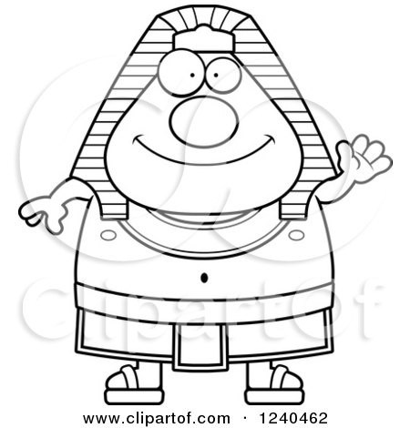 450x470 Clipart Of A Sad Depressed Ancient Egyptian Pharaoh