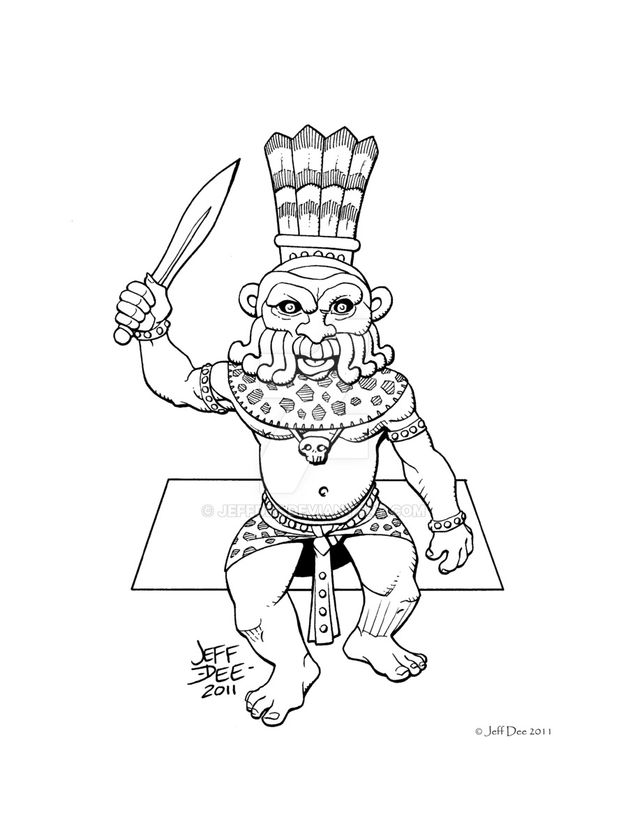 900x1165 Bes, God Of Luck By Jeffdee