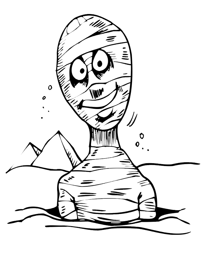 660x854 Egyptian Mummy Coloring Pages