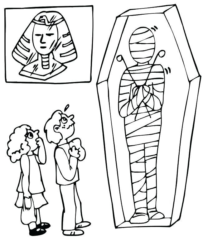651x789 Egyptian Mummy Coloring Pages
