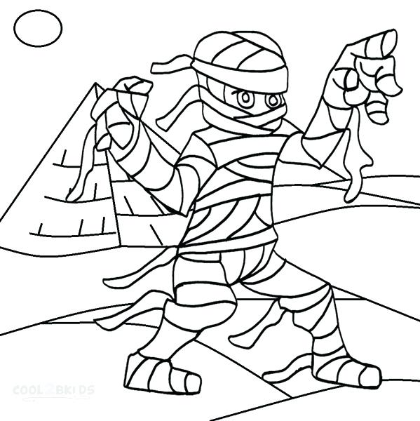 599x600 Printable Mummy Coloring Pages Photo Of For Kids Pig Colouring