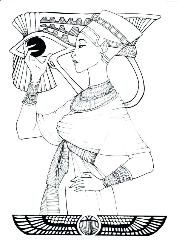 600x812 New Egyptian Coloring Pages Printable For Plants Vs Zombies