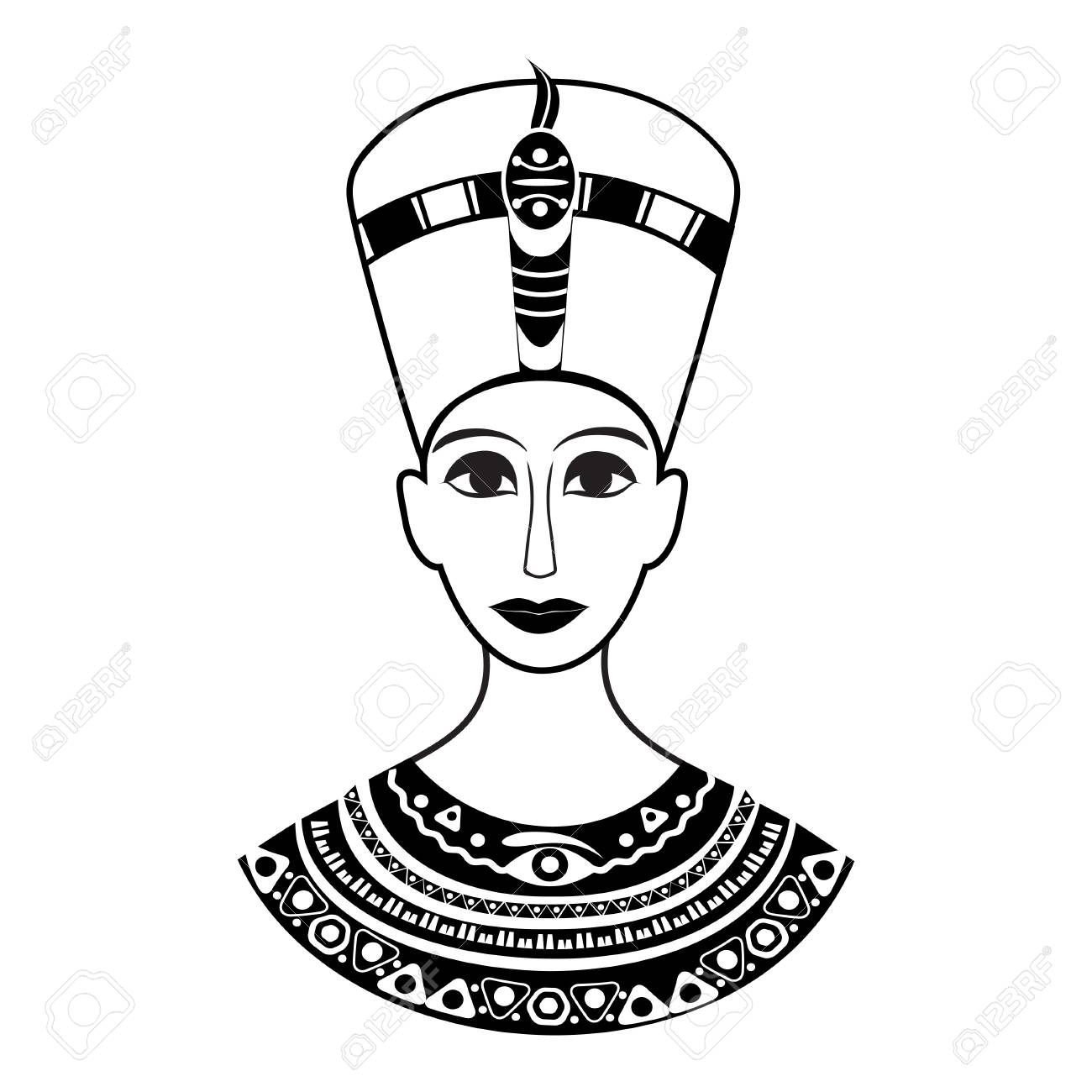 1300x1300 The Bust Of The Ancient Egyptian Pharaoh Cleopatra Or Nefertiti