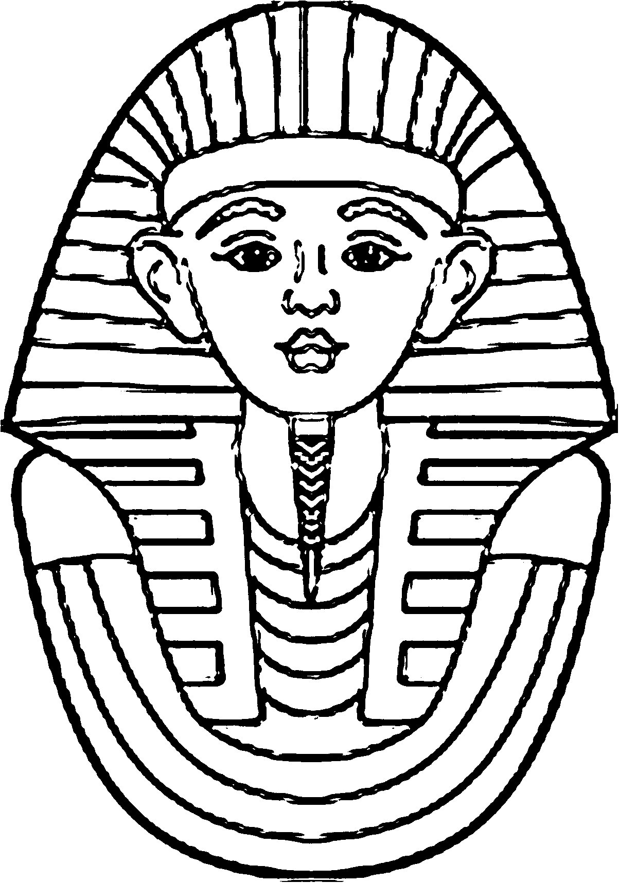 Coloring Ancient Egypt Pages Egyptian Printable King Kids History Tut ...