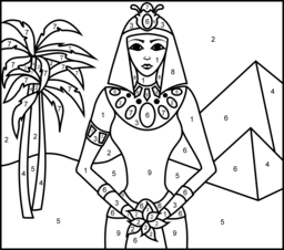256x226 Princess Of Egypt Coloring Page. Printables. Apps For Kids.
