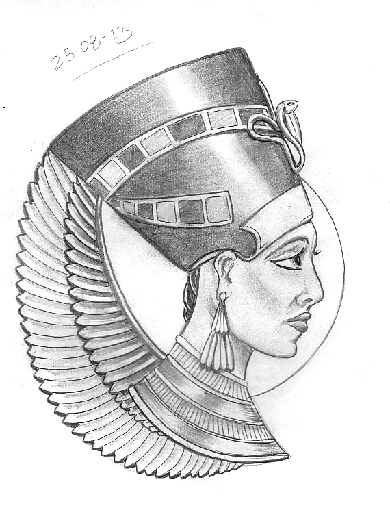 570x761 Tattoo Sketch A Day Egyptian August 22nd