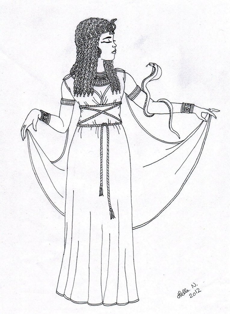 765x1044 Cleopatra Coloring Pages More Like Queen Tiye By