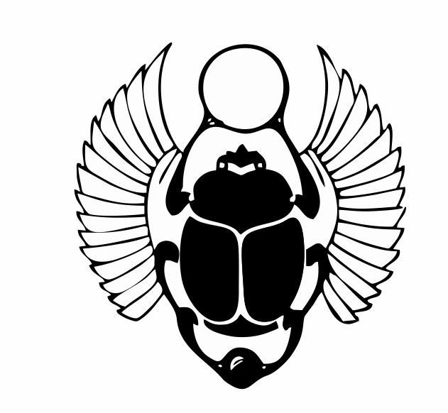 Egyptian Scarab Beetle Drawing at GetDrawings.com | Free for personal ...