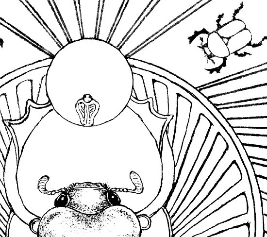 550x488 Scarab Beetles And The Ancient Egyptian God