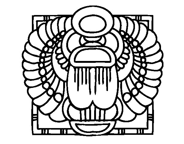 600x470 Scarab Coloring Page