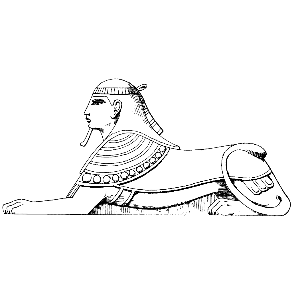 Egyptian Sphinx Drawing at GetDrawings | Free download