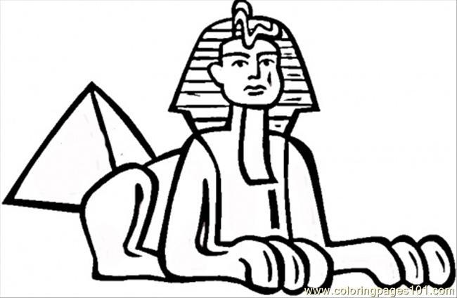 650x424 Sphinx Coloring Page Coloring Page For Kids
