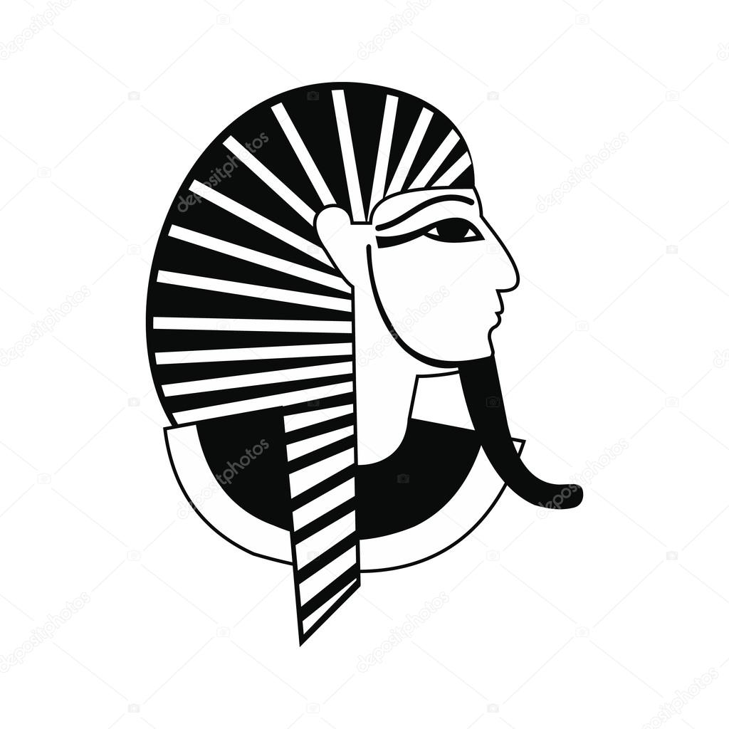 1024x1024 Egyptian Pharaoh Icon, Simple Style Stock Vector Juliarstudio