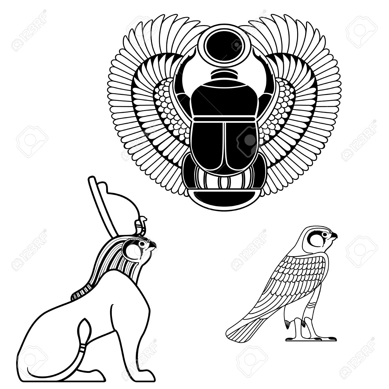 1300x1300 Set Of Egyptian Ancient Symbol, Egyptian Element , Pharaoh Royalty